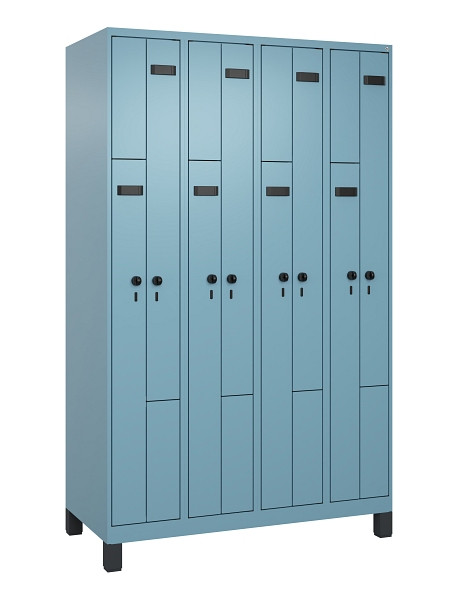 C+P Z-Spind Evolo PLUS, Füße, 8 Fächer, 1950x1200x500mm, 0010/0010, Drehriegel, 049013-408 S10016