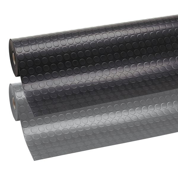 Notrax Dots ‘n’ Roll 3.5 mm Läufer & Bodenbelag 745, Grau, 100cm, Meterware, 745C0100GY