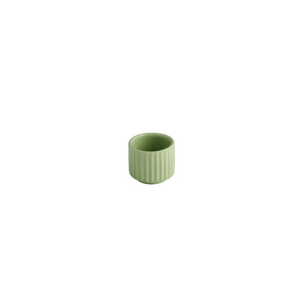 APS Eierbecher/ Mini-Schale THE GRID - Porzellan salbei, Ø 4,5 cm, 25 ml, stapelbar, 19100