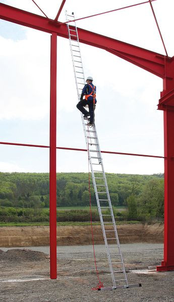 Euroline Alu-Seilzugleiter 2-teilig mit 2 x 15 Stufen, 7,3m senkrechte Leiterhöhe, 3128815