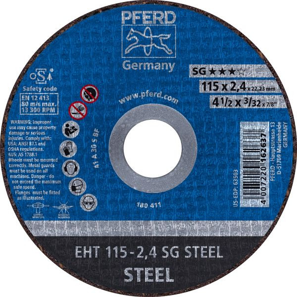 Pferd Trennscheibe EHT 115-2,4 SG STEEL, VE: 25 Stück, 61340222