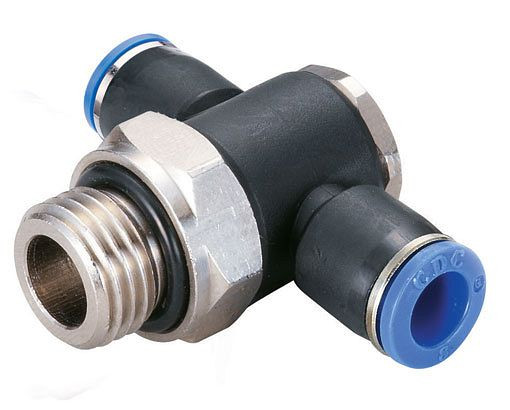 timmer B-TVTEd-6-1/4-KU, T-Verteiler-Einschraubverschraubung zylindrisch, Schlauch-Ø: 6 mm, Gewinde: 1/4", VE: 5 Stück, 03181625