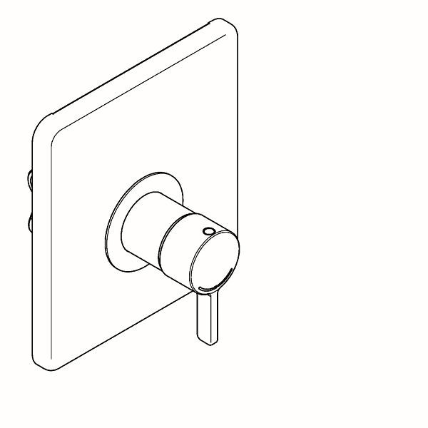 KWC Thermostatbatterie, F5, EHM, UP, zur Umrüstung AQRM657/675, 2030066504