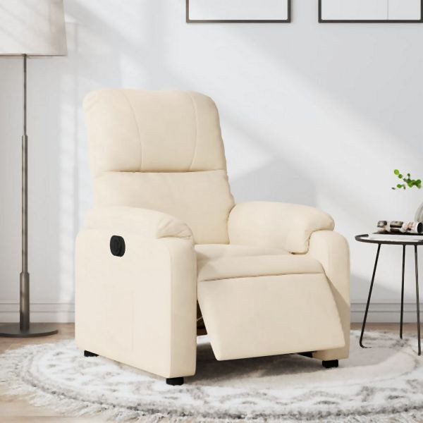 vidaXL Relaxsessel Elektrisch Beige Mikrofasergewebe, 3204920