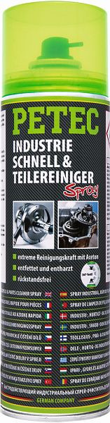 Petec Industrie-, Schnell- & Teilereiniger Spray, Aceton, 500ml, VE: 6 Stück, 71750