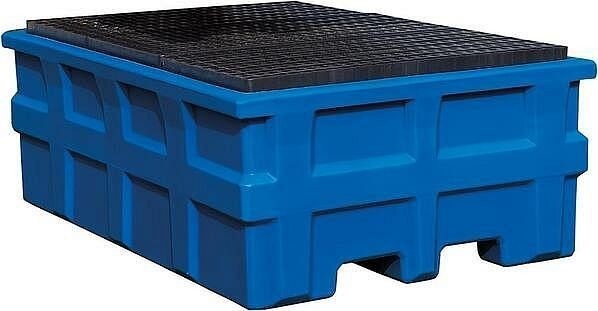 asecos IBC-Station PE mit PE-Gitterrost 1980x1370x690mm, 38648
