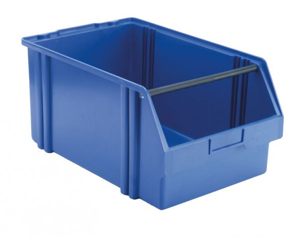 LA-KA-PE Sichtlagerkasten LK 1a, gelb, mit Tragestab, Material: Polystyrol, 01000 01 04