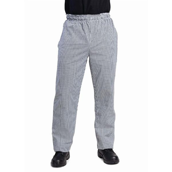 Whites Unisex Kochhose Vegas schwarz weiß kleinkariert M, DL712-M