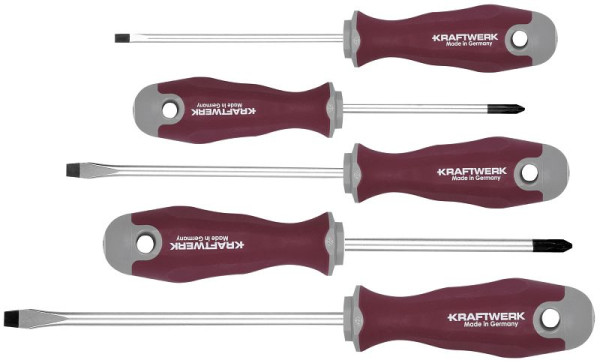 Kraftwerk PRO LINE Schraubendrehersatz für Schlitz und PH 5-tlg, 105.402.001