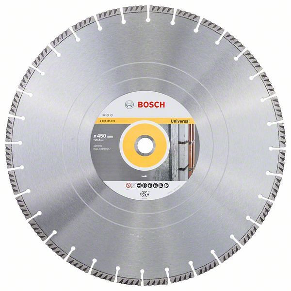 Bosch Diamanttrennscheibe Standard for Universal, 450 x 25,4 x 3,6 x 10 mm, 2608615074