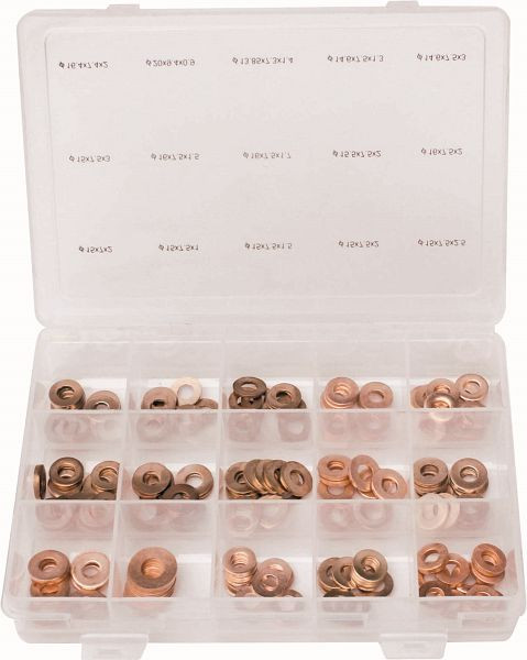 Kunzer Spezial Kupferringsortiment für Einspritzdüsen, 150-teilig, 7KRD150