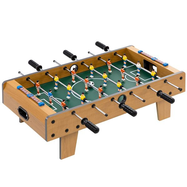 HOMCOM Tischfußball-Set, Kicker-Tisch, kompakte Holzstruktur, 2 Bälle, Scoreboards, Braun, A70-021V01ND
