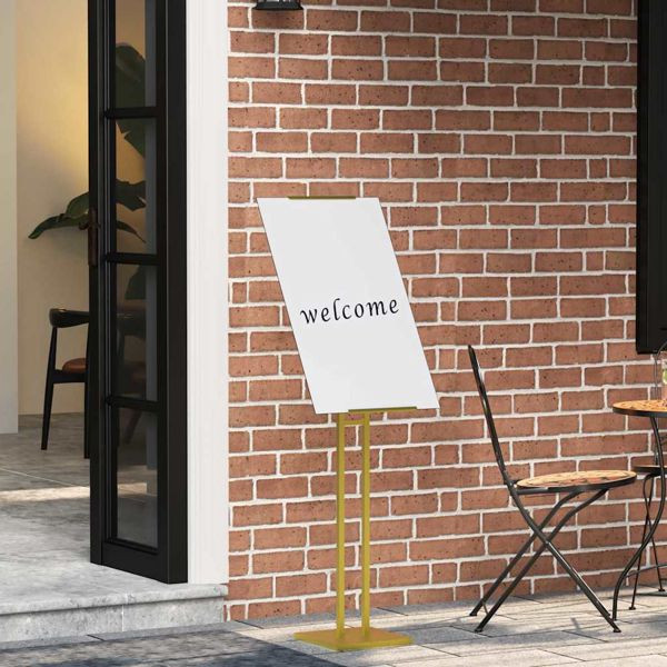 vidaXL Messestände 2-teilig Gold 26,5 x 26,5 x 150 cm Stahl, 3407639