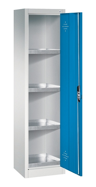 C+P Umweltschrank Acurado, H1950xB502xT500mm, 7035/5012, 8901-315 S10191