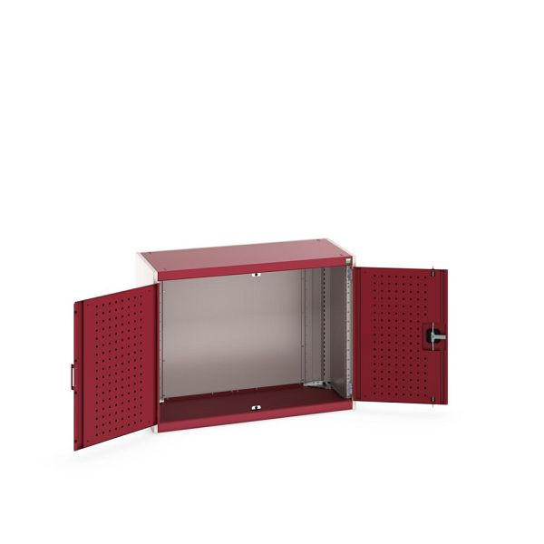bott cubio Flügeltürschrank, BxTxH: 1050x525x800mm, RAL 7035/3004, Purpurrot, 40013009.24V