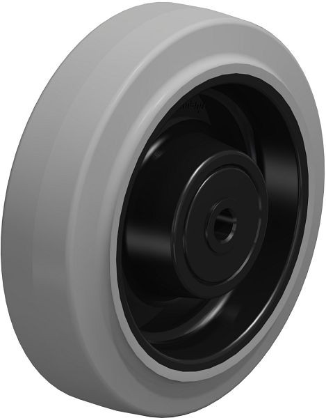 Blickle POEV 160/12XKA-SG Rad aus Elastik-Vollgummi, Grau, 702050