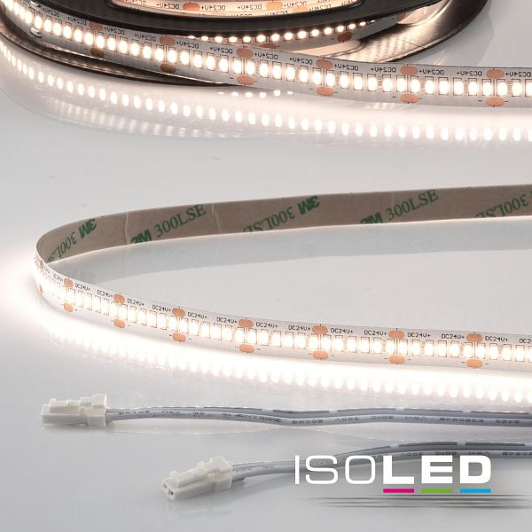 ISOLED LED CRI940 MiniAMP Flexband, 24V DC, 12W, IP20, 4000K, 120cm, beidseitig 30cm Kabel + maleAMP, 300 LED/m, 114523