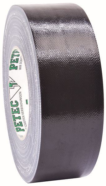 Petec Power Tape/Panzerband, Schwarz, 50 mm x 50 m, VE: 6 Stück, 86150