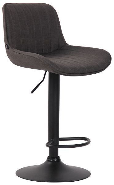 CLP Barhocker Lentini Stoff schwarz, dunkelgrau, 318250