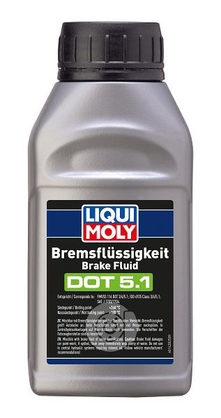 LIQUI MOLY Bremsflüssigkeit DOT 5.1, Kanister Kunststoff, VE: 0,5 Liter, 21161