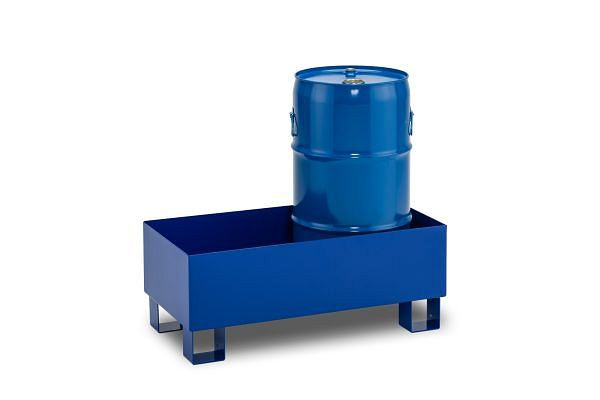 Cemo Auffangwanne Typ SW65/2, verzinkt RAL 5002, ohne Gitterrost, 11474