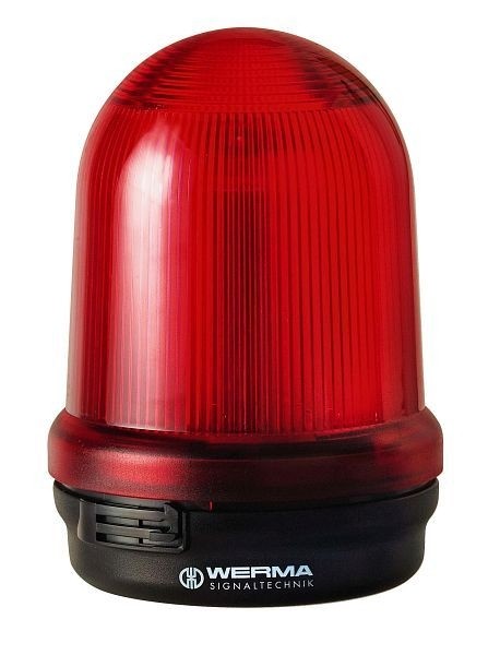 WERMA Blitztzleuchte Bodenmontage 10-60VAC/DC RD- rot, 828.180.70