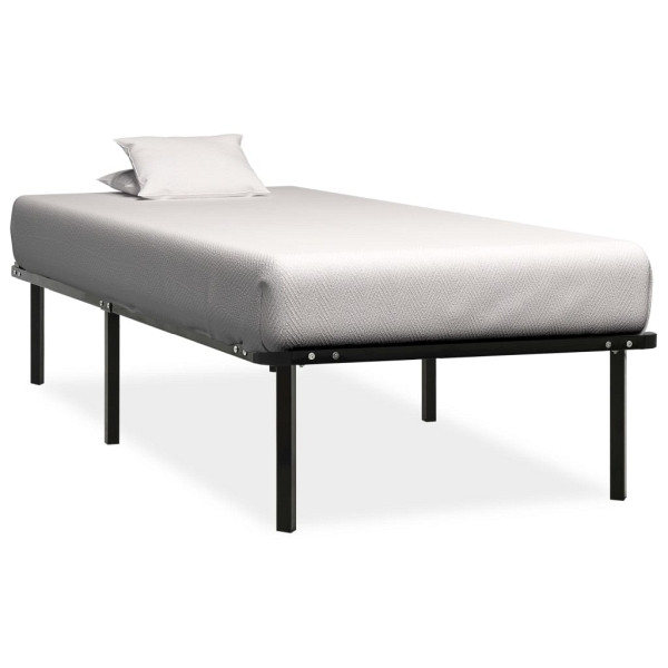 vidaXL Bettgestell Schwarz Metall 90×200 cm, 284678, 8719883989525