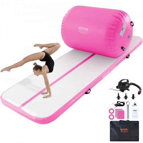 VEVOR Aufblasbare Gymnastikmatte Turnmatte, Aufblasbare Air Roll Air Barrel Gymnastik Tumbling Matten, ZHKKFQDFS10FPOJOFV2