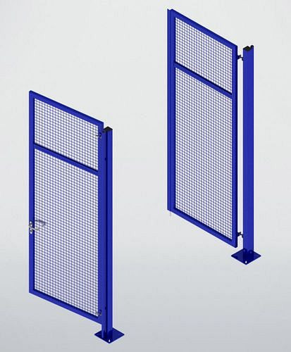 TTS Trennwandsystem 9200, Doppelflügeltor, B 3000, H 2950 mm, ultramarinblau, 285264