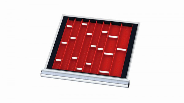 Simplaflex Muldenplatten für Schubladen, Blendenhöhe: 50 mm, Innenmaß 500 x 450 mm, CL6E050MP01