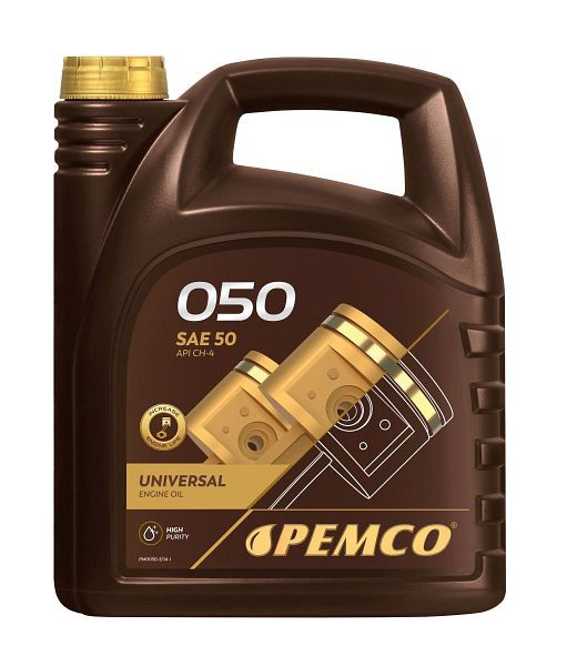 PEMCO Einbereichsmotoröl 050 SAE 50, VE: 5 l, PM0050-5