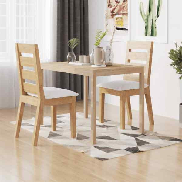 vidaXL Esstisch 110x70x75 cm Massivholz Akazie, 345081, 8720287125242