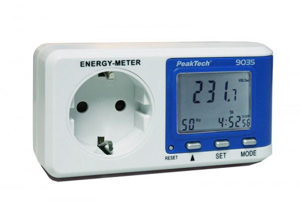 PeakTech Energiekostenmessgerät, 0,005 A - 16.000 A, 3680W, 0,1W Auflösung, P 9035
