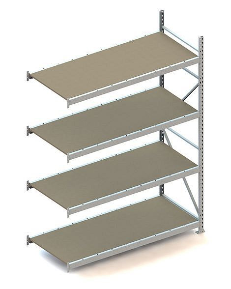 Meta MINI-RACK AR 2500x1800x800 mm, verzinkt, mit Spanplatten, Bodenanzahl: 4, 20051290
