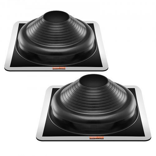 VEVOR 2er-Set Rohrmanschette, für Rohr-Ø 170-355 mm, EDPM-Dachdurchführung, -55 bis 100℃, für Schornstein & Entlüftungsrohre, WDGDTGHSEDPMLQVCBV0