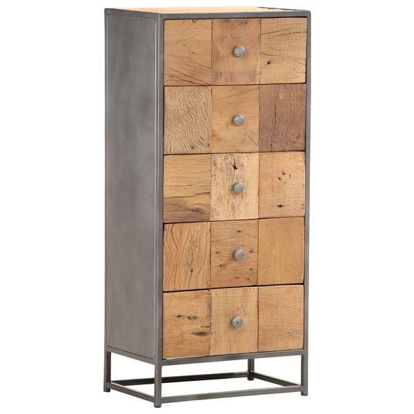 vidaXL Highboard mit Schubladen 45x30x100 cm Altholz Massiv, 286529