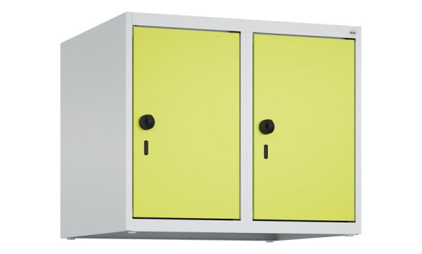 C+P Schrankaufsatz Classic PLUS, Aufsatzschrank, 7035/0024, Drehriegel, 500x600x500mm, 2 Abteile, 080090-20 S10010