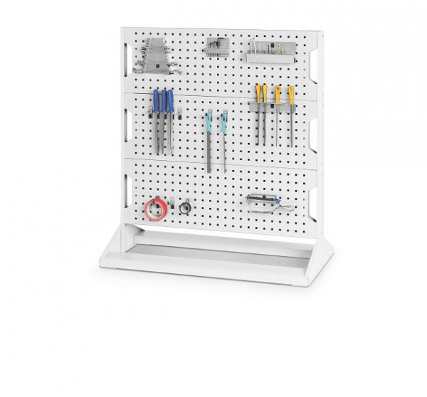 bott perfo Rack mit 40 Teilen 6 Platten, 20 Haken, 10 Klemmen, 10 Halter BxTxH: 1000 x 550 x 1125 mm, RAL 7035, 16917200.16V