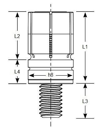 Mitee-Bite XYZ Press Fit Pin 6mm rostfrei, X38730