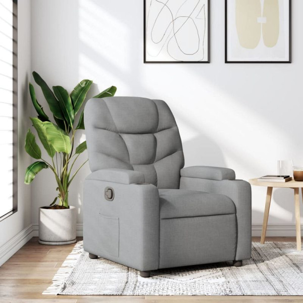 vidaXL Relaxsessel Hellgrau Stoff, 3205608, 8721012180963