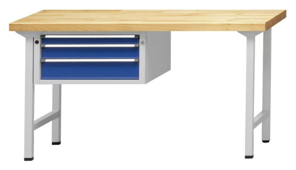 ANKE Werkbänke Kombiwerkbank, Modell 502 V, 1500 x 700 x 900 mm, RAL 7035/5010, KSP 50 mm, 410.023