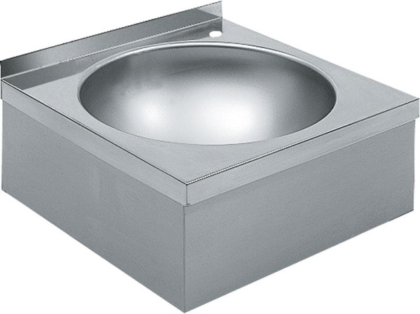 KWC Einzelwaschtisch, Anima, Edelstahl, 450x175x450 mm, mit Überlauf, mit Amaturenbohrung, 2000100365