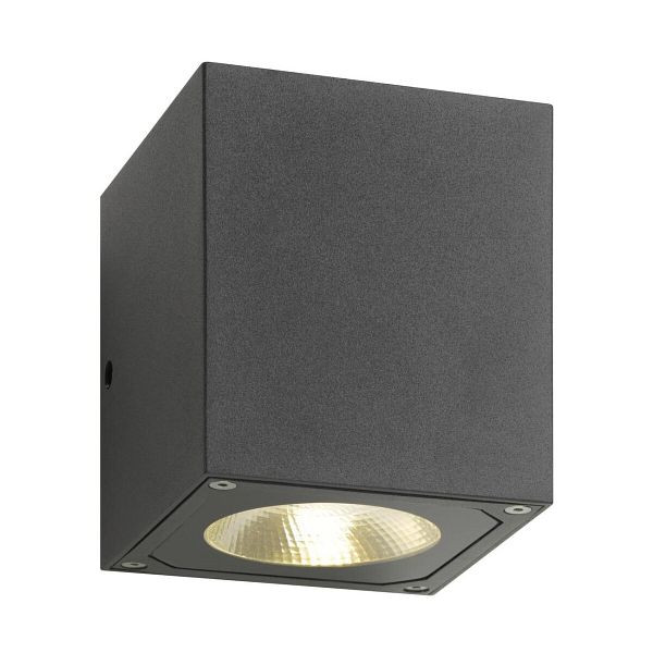 LCD LED-Wandanbauleuchte 14W 3000K 866lm graphit Konverter 2LEDs glasklar IP54 5025, 133887