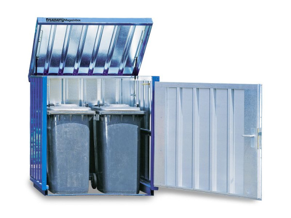 FLADAFI Magazinbox MB 2, verzinkt, montiert, ohne Boden, 1.420 x 1.080 x 1.470 mm, F2603