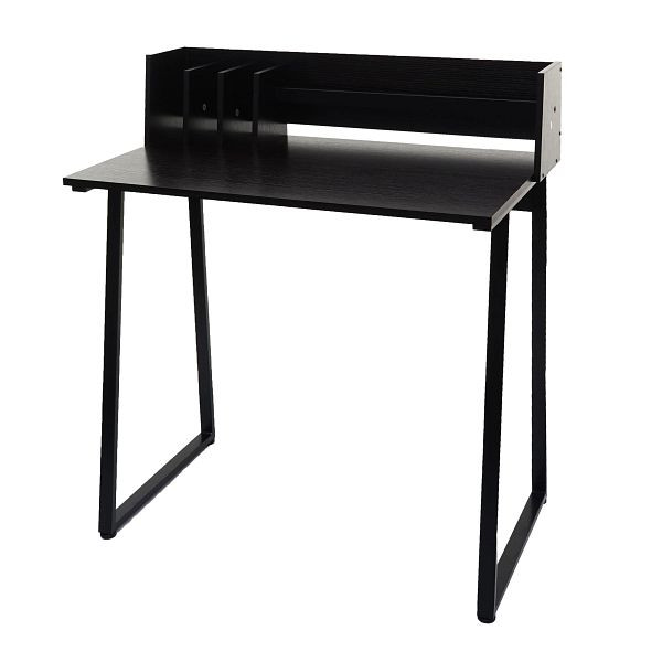 Mendler Konsolentisch HWC-K69, Telefontisch, 82x51cm 3D-Struktur, Metall MDF, schwarz, 96770