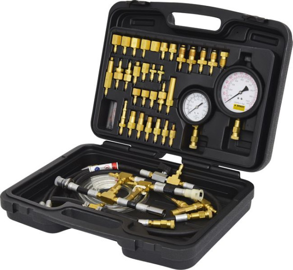 KS Tools Master Kraftstoff-Einspritzsystem-Druckprüfgerät-Satz für Ottomotoren, 42-teilig, 150.2325