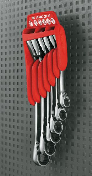 Facom Knarrenringschlüssel-Set gekröpft 6-teilig, 65.JP6PF