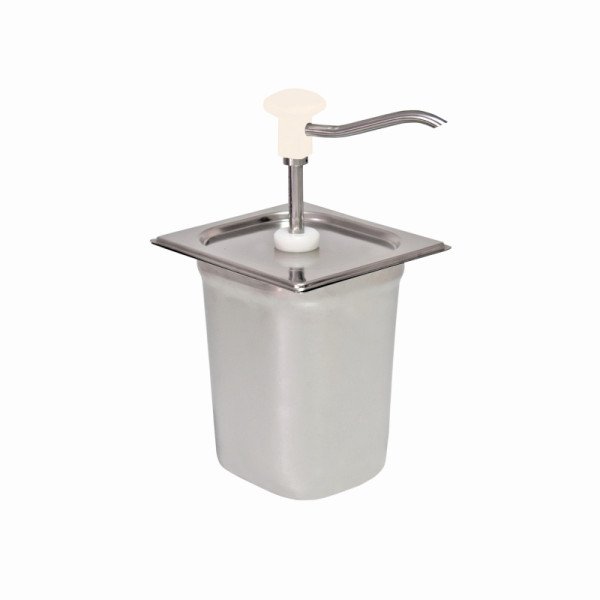 Schneider Dosierspender GN-Behälter einfach (weiß), Inhalt 3 Liter - 178 x 166 x 323mm, 152541