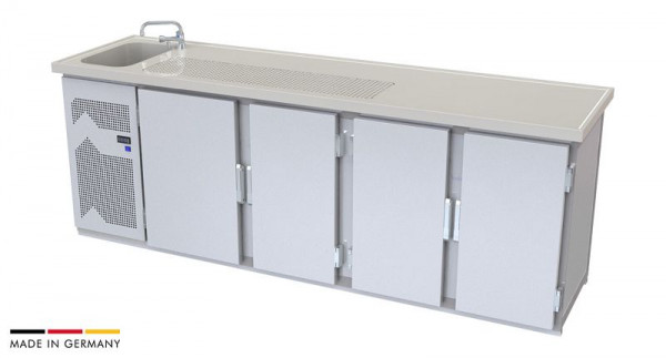 hefa Theke Novis 26V/1L-TTTT, Abmaße: 950 x 2.600 x 650/700 mm, Novis 26V/1L-TTTT