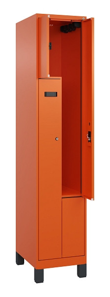 C+P Z-Spind Evolo PLUS, Füße, 2 Fächer, 1950x400x500mm, 2004/2004, Zylinderschloss, 049013-122 S10046